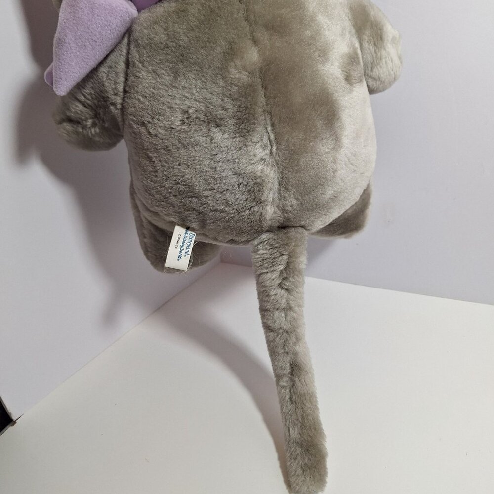 Disney Bianca Plush Mouse Purple Bow 16" Vintage 80s Made in Korea - Picture 14 of 16